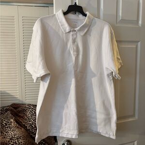 L.L. Bean Classic White Polo Shirt